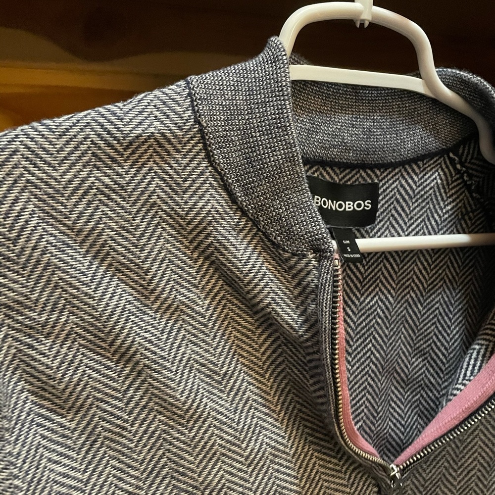 Bonobos quarter zip pullover sweater